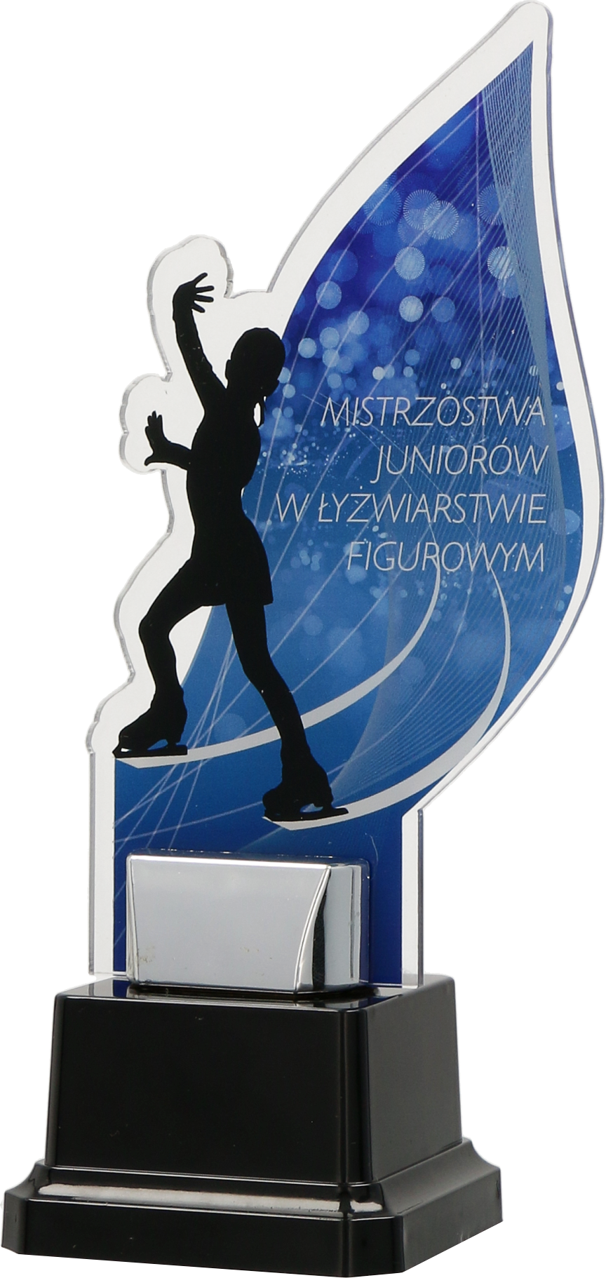 3mm plexiglass trophy on a stand - CUSTOM