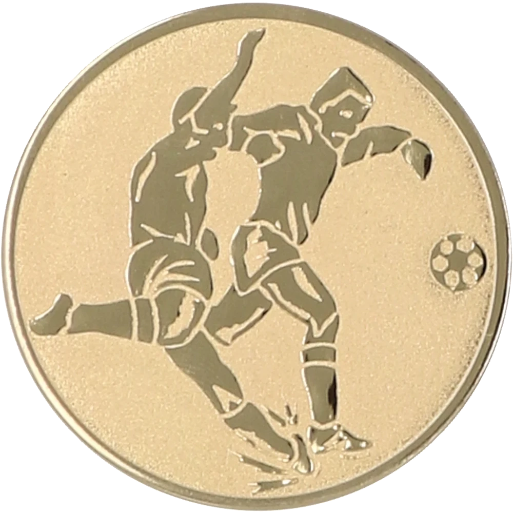 Gold aluminum insert - football
