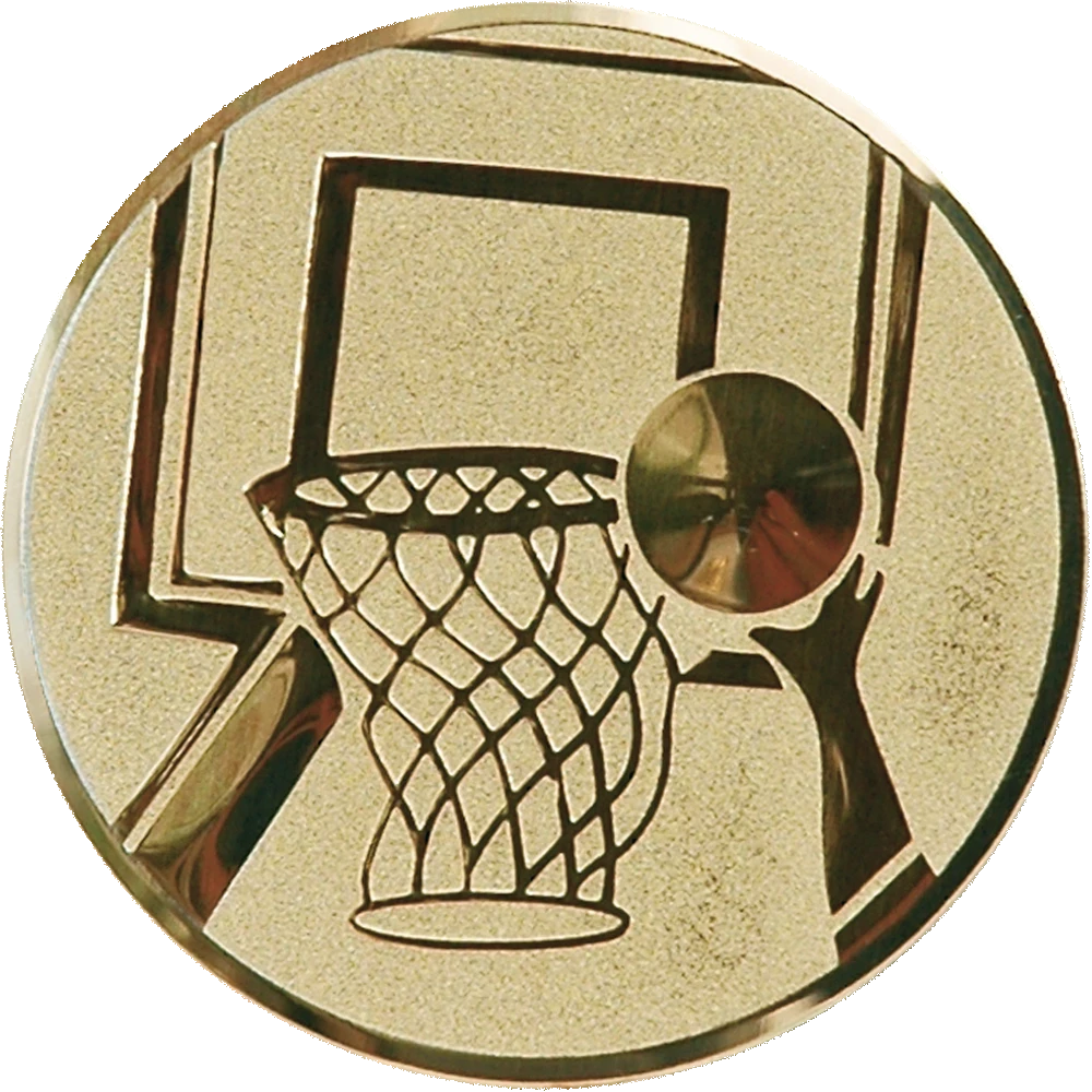 Gold aluminum insert - basketball