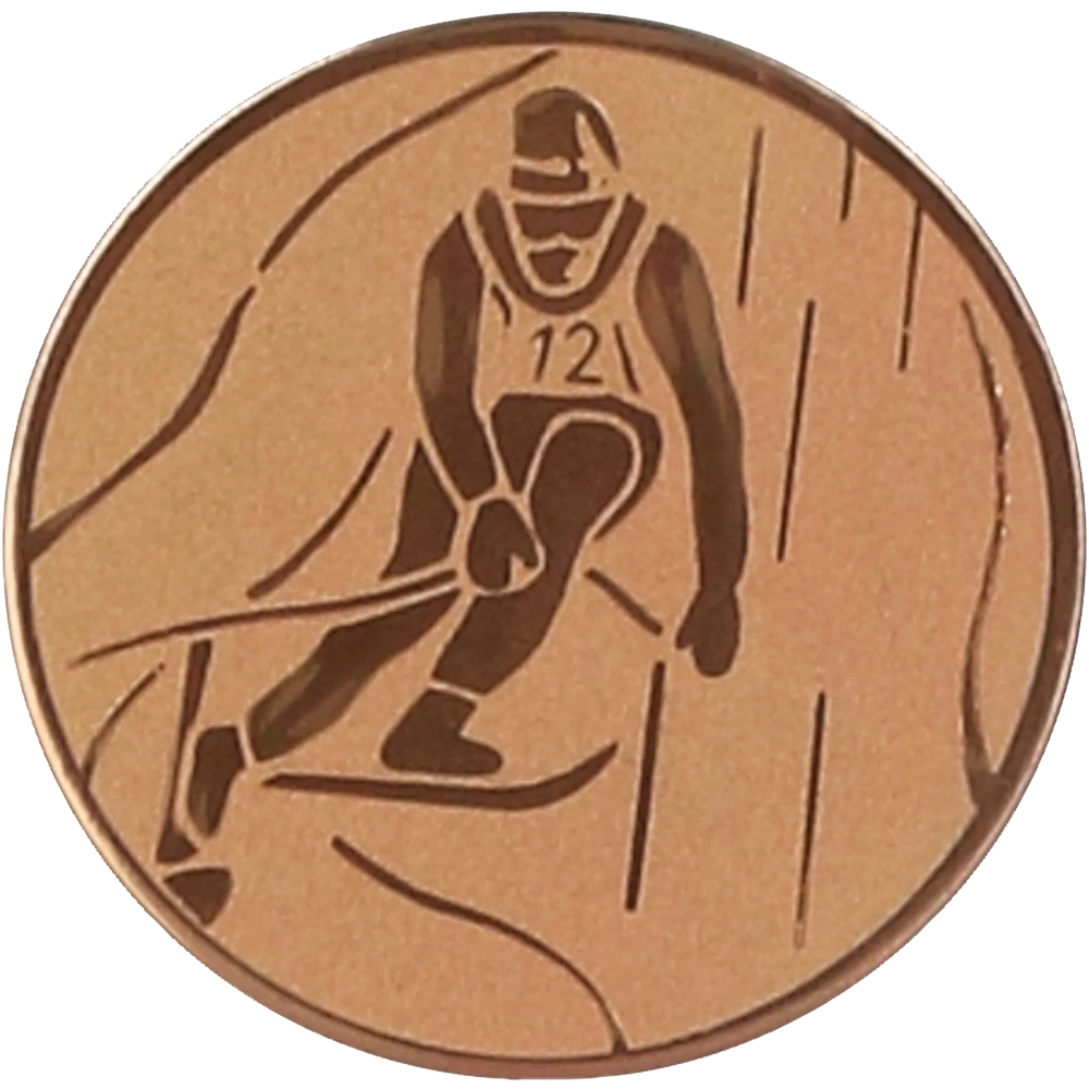 Bronze aluminum insert - downhill skiing