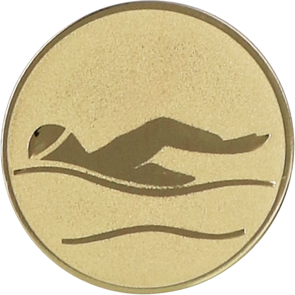Gold aluminum insert - swimming