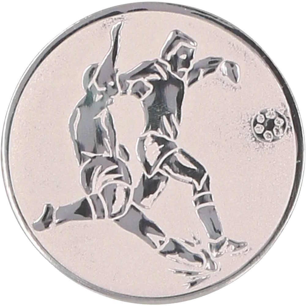 Silver aluminum insert - football