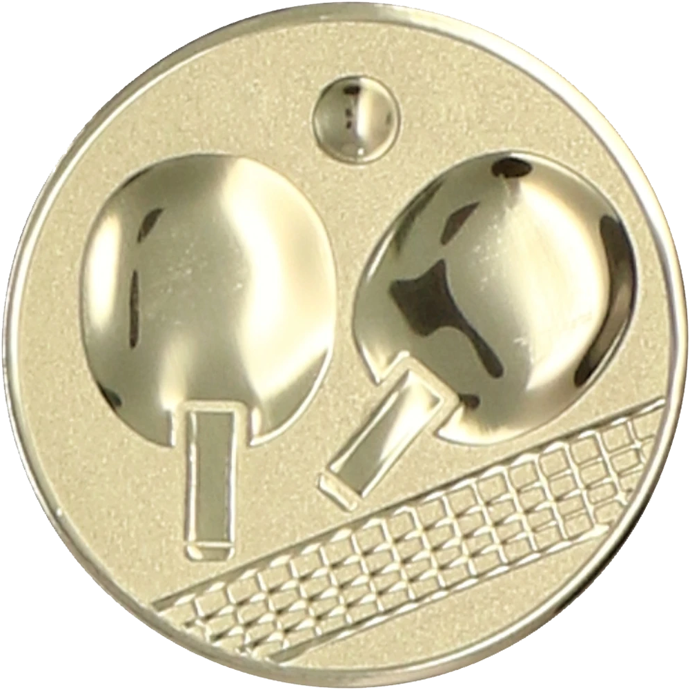 Gold aluminum insert - table tennis