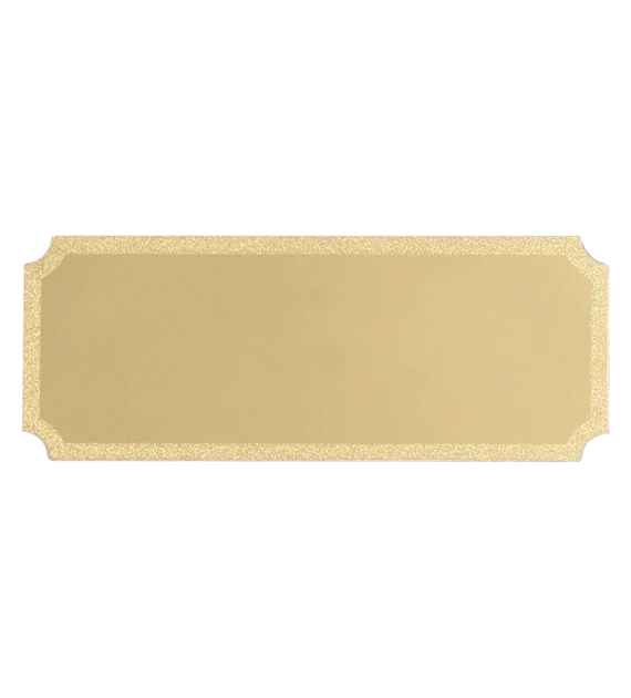 Aluminum engraving plate 49x18 - gold