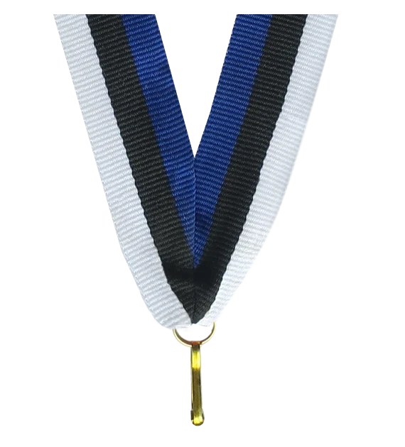 Vrpca 22 mm - plavo-crno-bijela