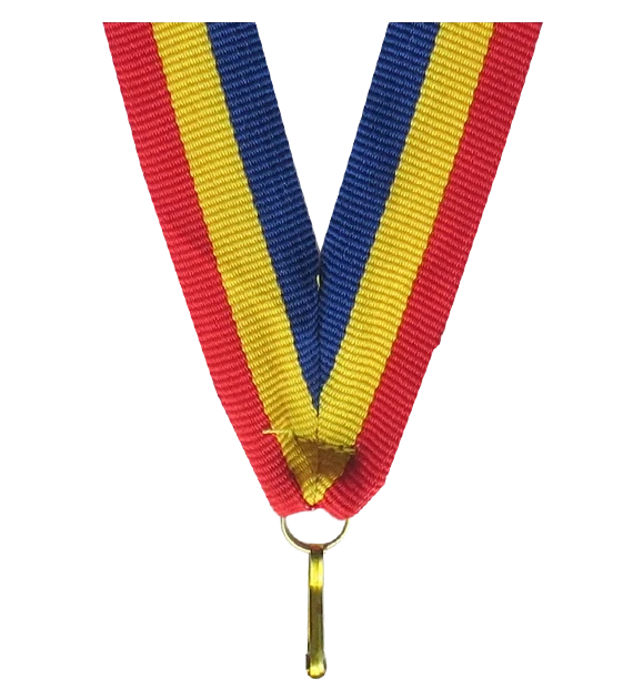 Ribbon 22 mm - blue-yellow-red