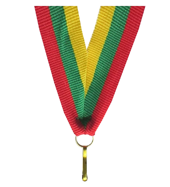 Vrpca 22 mm - žuto-zeleno-crvena